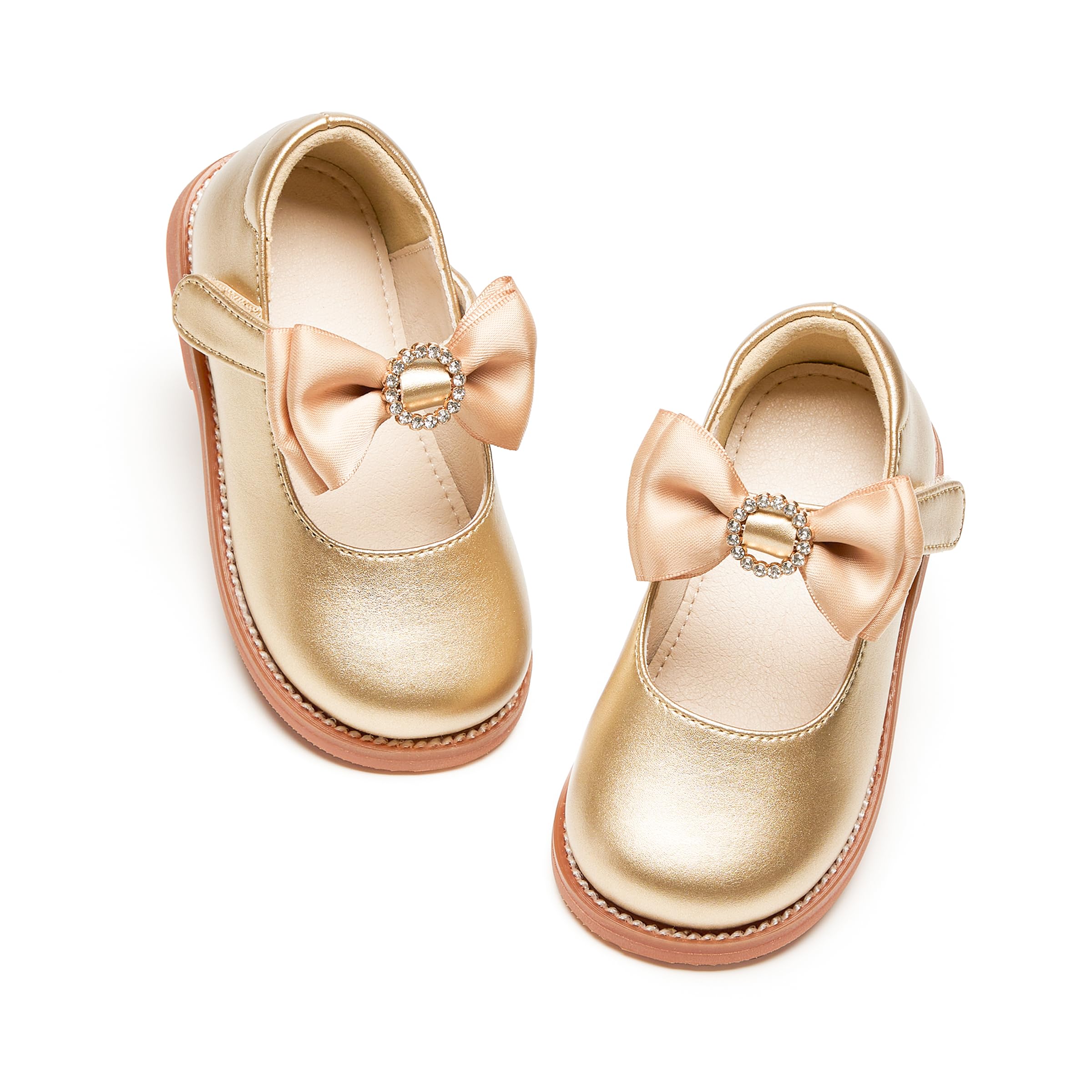 PHIRAMIN Toddler Girl Mary Jane Dress Oxford Shoes-Little Girl School Uniform Shoes for Wedding Party