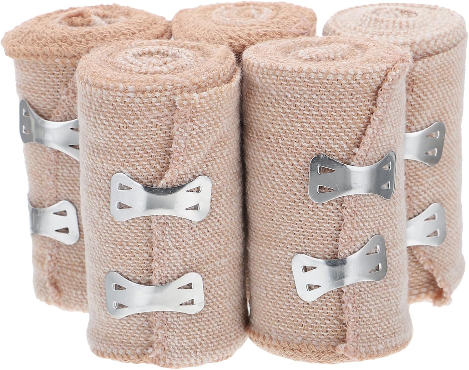 5PCS Elastic Bandages 7.5CM x 4.5M Self-Adhesive Non-Woven Fabric Wrap for Sports and PET Wound Care Breathable Elasticity for Injuries and First Aid