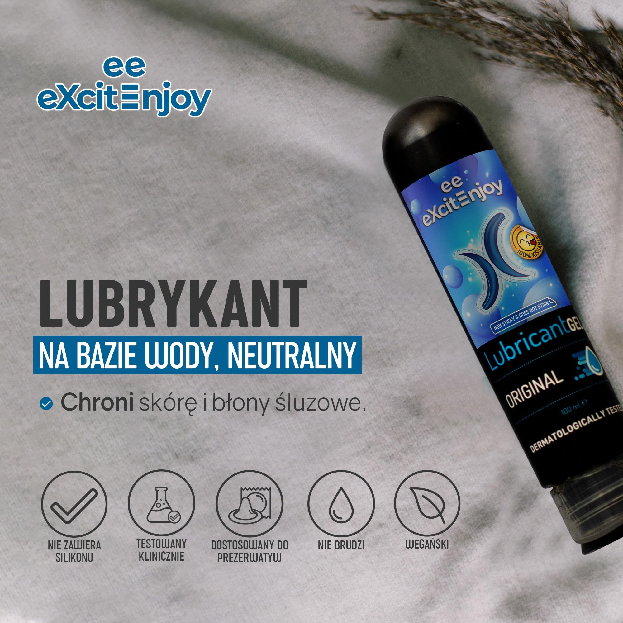 EXCITE żel intymny stymulujący na bazie wody. Neutralny.
