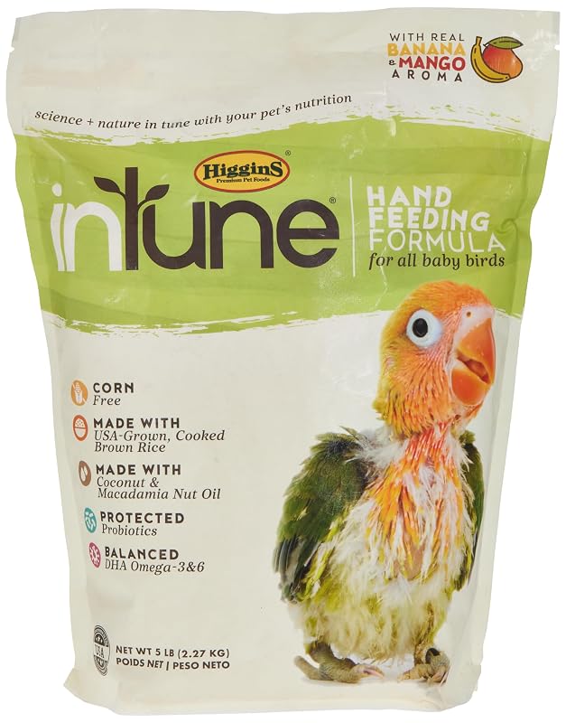 Fórmula para Alimentação Manual de Filhotes de Aves Higgins Intune com Vitaminas, Minerais e Probióticos 2,27 kg