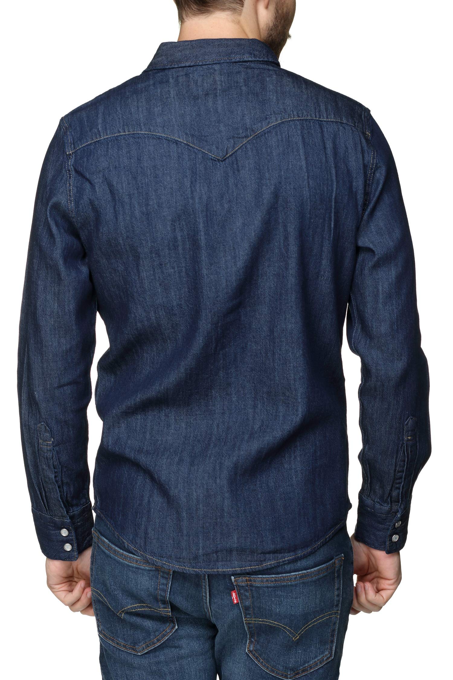 Levi's Mężczyźni Barstow Western Standard Shirt, Indigo Rinse, XL