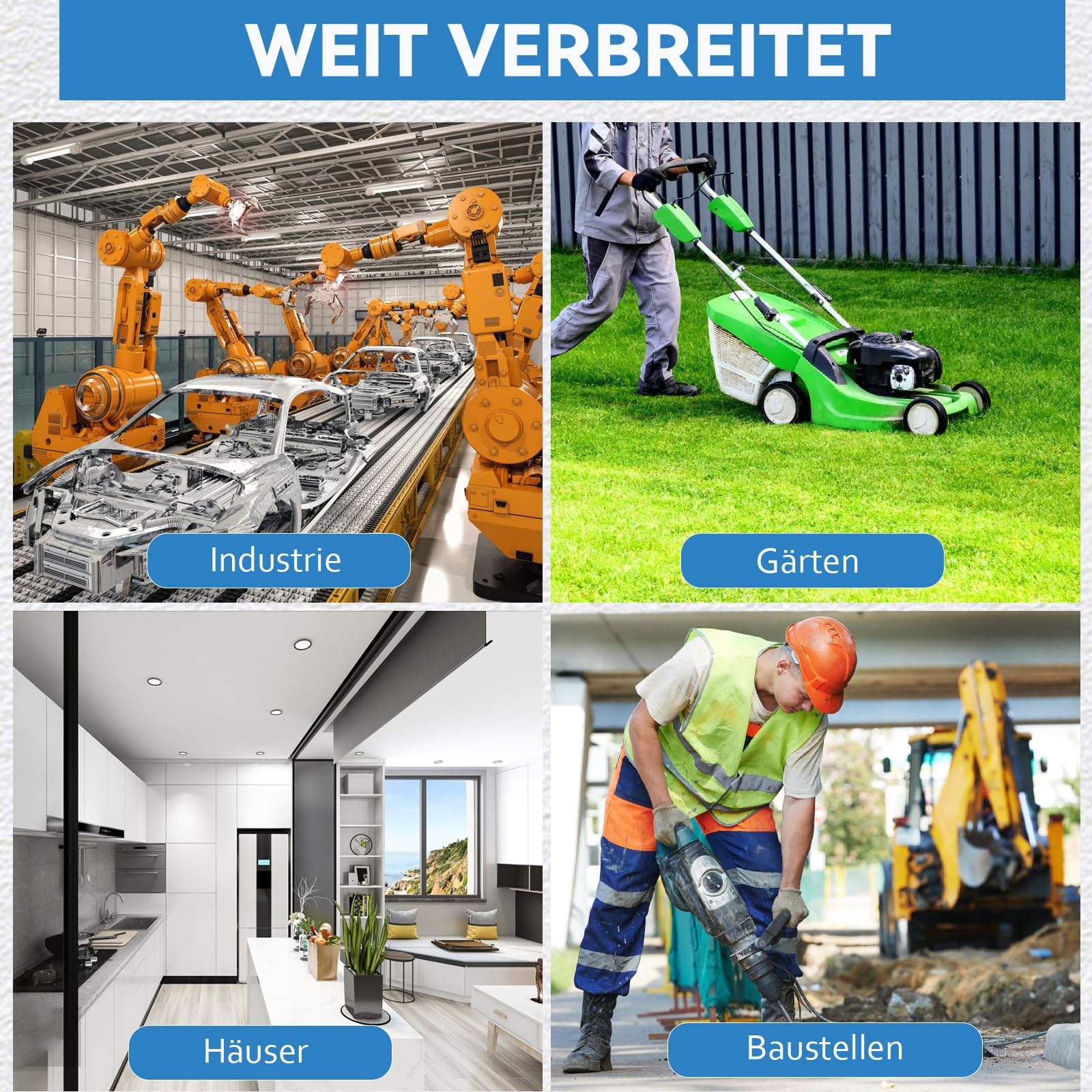 Distributore di corrente da parete, completamente cablato con 4 x 230 V Schuko, CEE 16 A e 32 A, interruttore FI, interruttore LS, alloggiamento impermeabile IP67, per esterni e officine