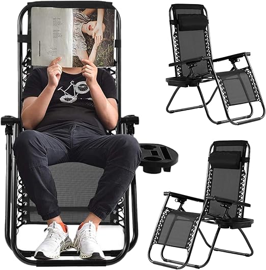 Sillón reclinable de gravedad cero, sillas reclinables, con bloqueo