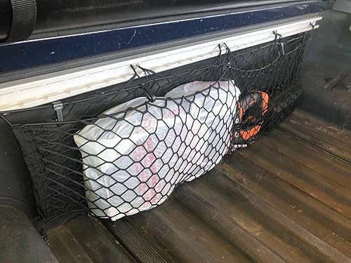 Miniatura 2 de Red de carga organizadora de maletero trasero para NISSAN FRONTIER 1998-2023  Red de carga estilo sobre para recogida  Organizador de maletero de