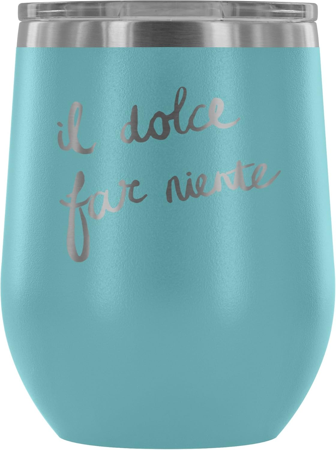 Insulated Wine Tumbler with Lid – Sweetness of Doing Nothing - 12 oz Stemless Stainless Steel Wine Glass – Double Wall Vacuum Insulated Travel Cup for Wine, Coffee, Cocktails – Lightweight & BPA Free