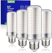 E27 LED Bulb Warm White 3000K, 25W 2500LM, Equivalent 200W Traditional Lamp, Energy Saving Indoor LED E27 Corn, Non-Dimmable, AC 220-240V, Pack of 4