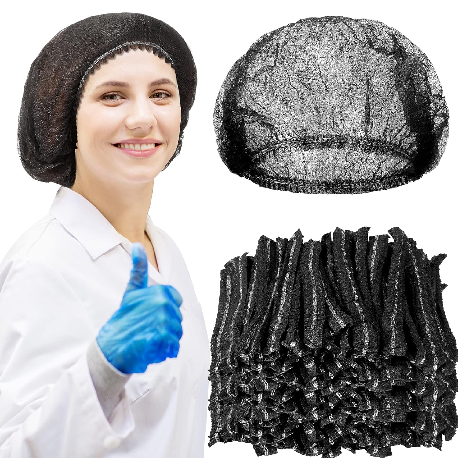 Yahenda 2000 Pcs Disposable Bouffant Caps Bulk 21 Inches