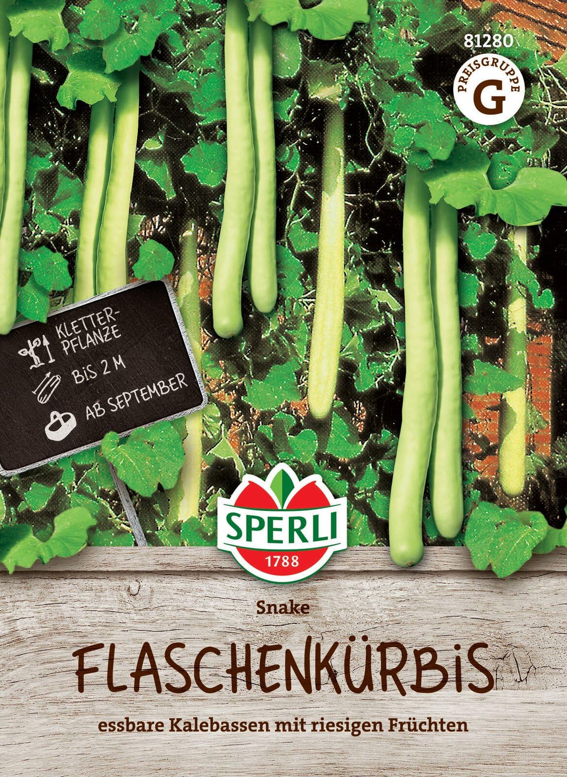 SPERLI Kalebassensamen Snake - Dekorative Zierkürbissamen für essbare Riesenkürbisse, Lagerfähig & Kübelgeeignet, Gemüsesaatgut, Kürbis Anbau, Vielseitige Verwendung