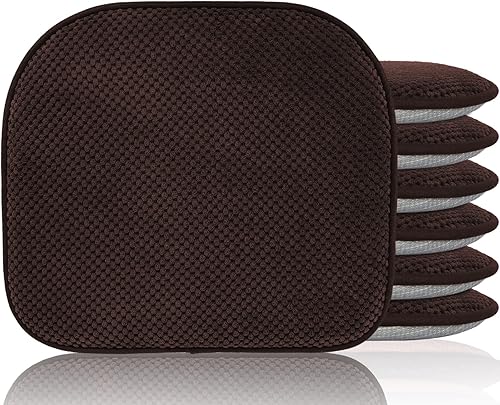 Cojín de espuma viscoelástica para silla en forma de U, antideslizante, lavable, cojín de asiento para silla del hogar, cocina, comedor, oficina,