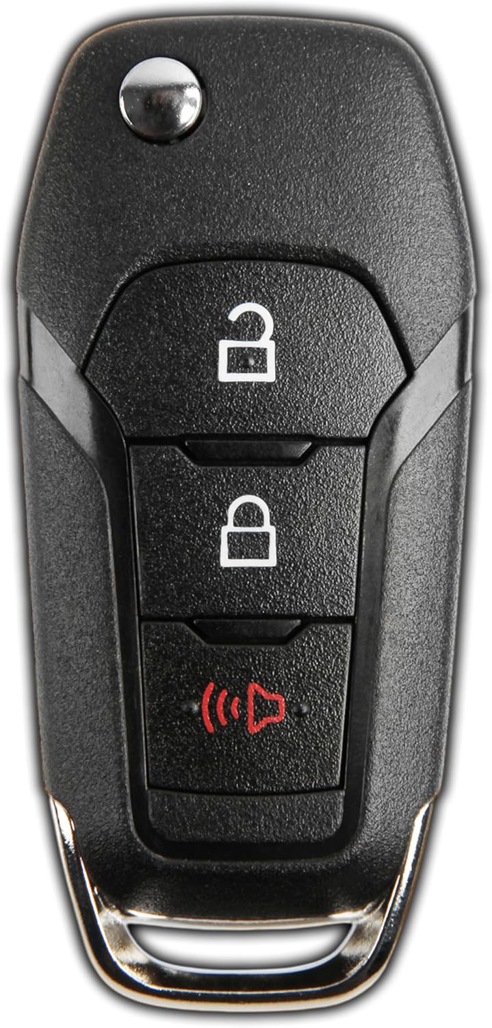 KeylessOption Key Fob Replacement - Ford Bronco, EcoSport, Escape, Expedition, Explorer, F150, Maverick, and Ranger - Dealer OR Locksmith Required - N5F-A08TAA 2015 2016 2017 2018 2019 2020 2021 2022