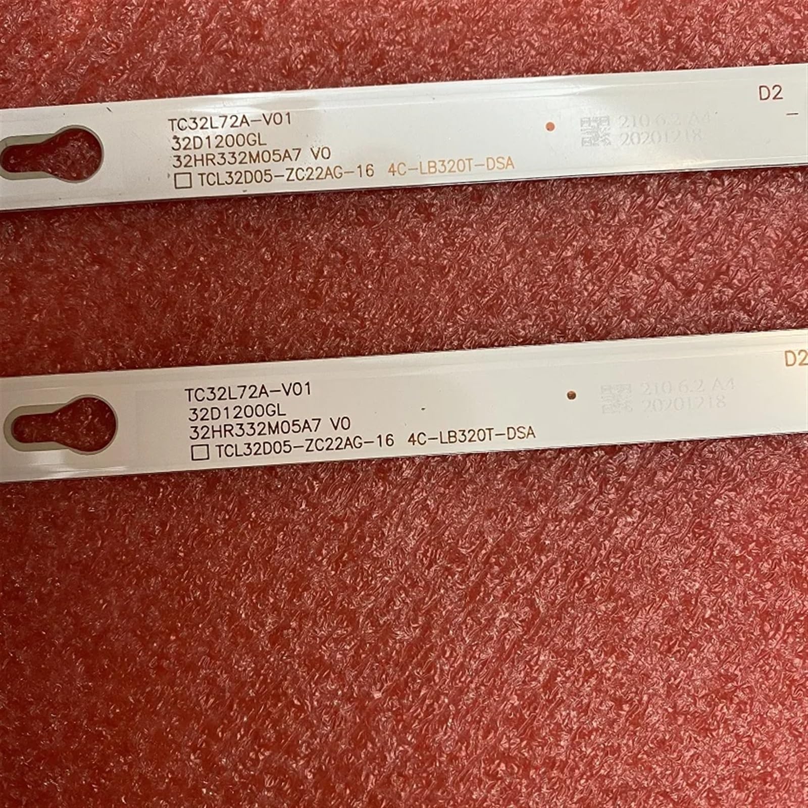 Strisce di retroilluminazione a LED 5LED compatibili for TV 32D3000 32D3000B TV TC-32FS500X Fanco W32-D12B Atvio ATV-32SM GIC32LB37_3030F2.1D(30 PCS for 15 TV)