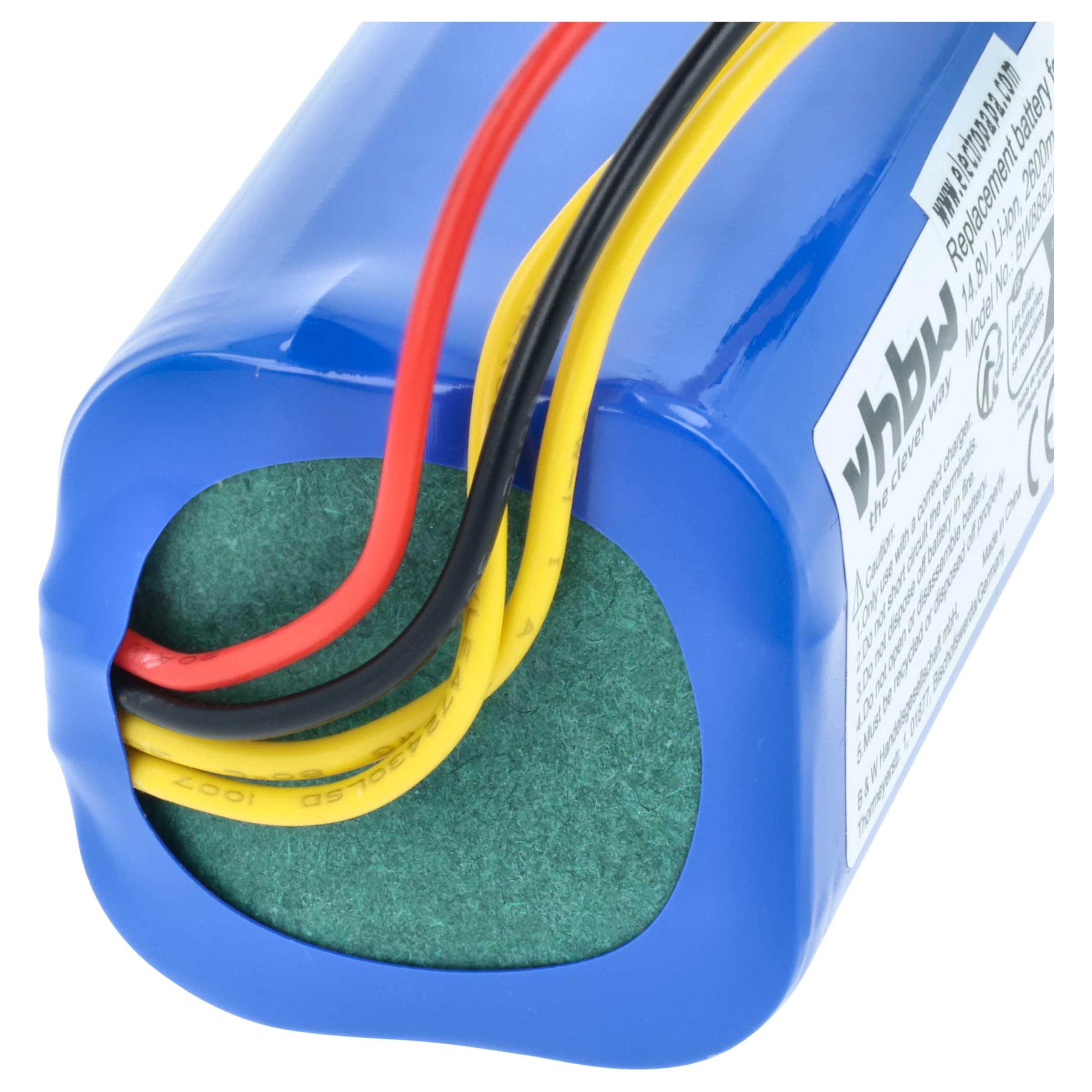 vhbw batteria sostituisce Sencor SRX 1002, 4INR19/66 per home cleaner (2600mAh, 14,8V, Li-Ion)