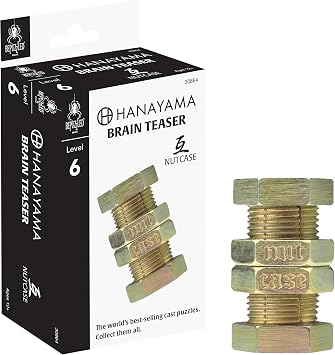 BePuzzled | Nutcase Hanayama Metal Brainteaser Puzzle Mensa Rated Level 6, for Ages 12 and Up