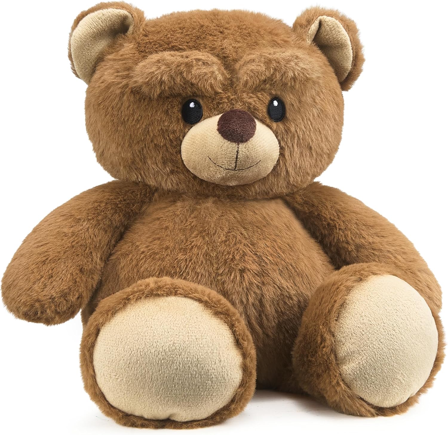 Microwavable Bear Stuffed Animals, Stuffed Animal Heating Pad for Cramps, Pain Relief & Anxiety, Washable Cover, Cute Heatable Unscented Plush Toy Gifts for Women Girls Adults Kids Christmas