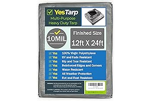 12FT X 24FT Silver Heavy Duty TARP