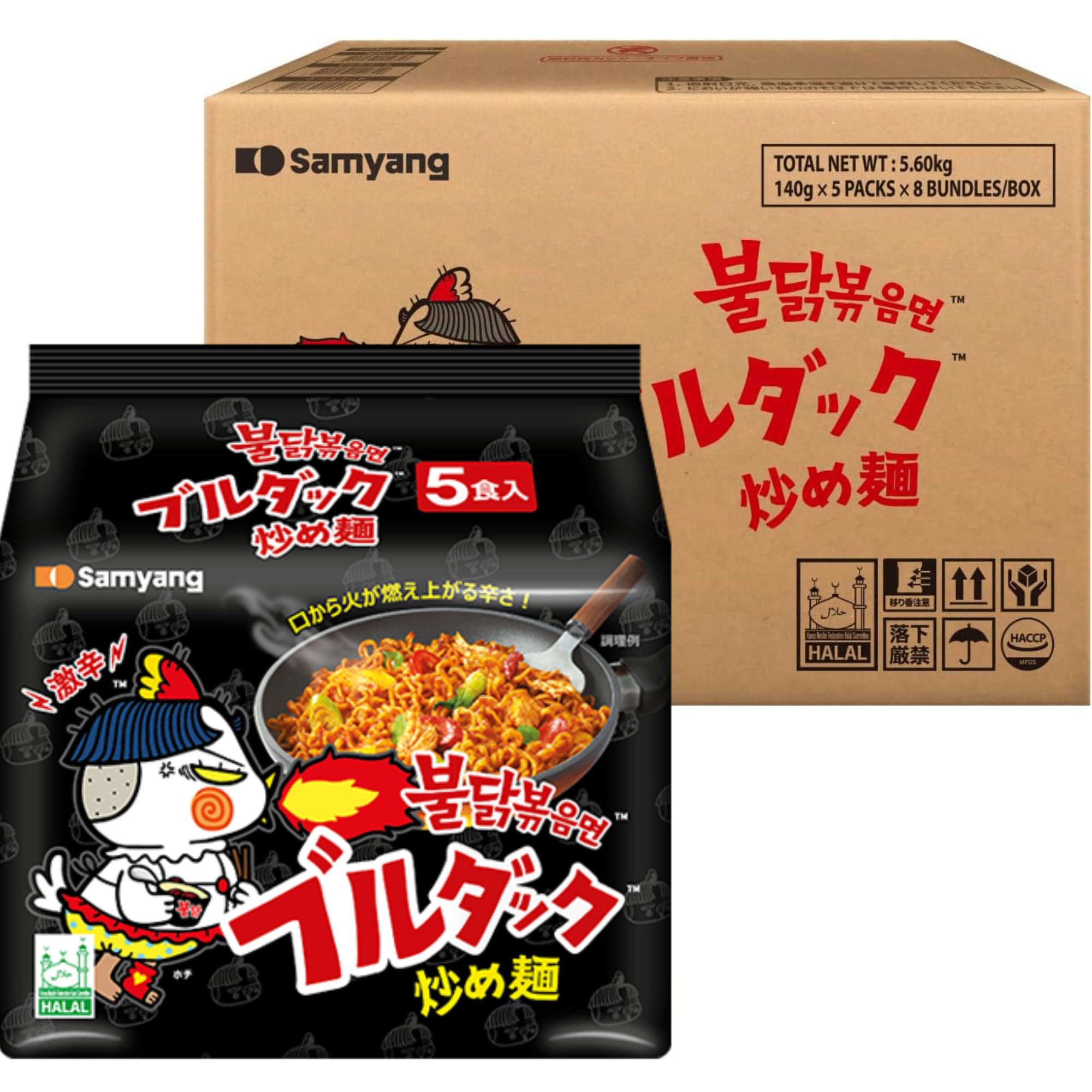 【公式】ブルダック炒め麺 40食（オリジナル ）