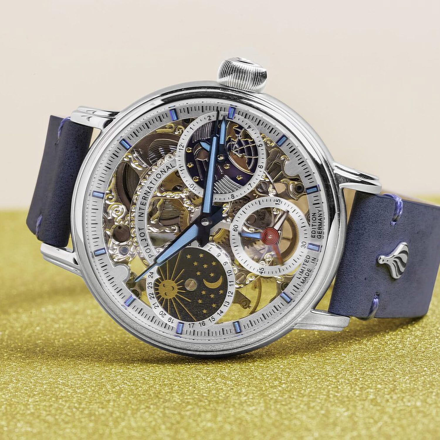 POLJOT International Reloj de Hombre, de Cuerda Manual, Sputnik,