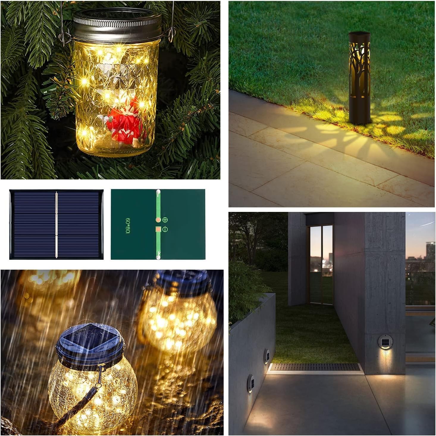 GTIWUNG 10 sztuk 60 x 80 mm mikro mini panele słoneczne, przenośny moduł zasilania modułu ładowarki do zasilania energią słoneczną, do domu DIY, projektów naukowych