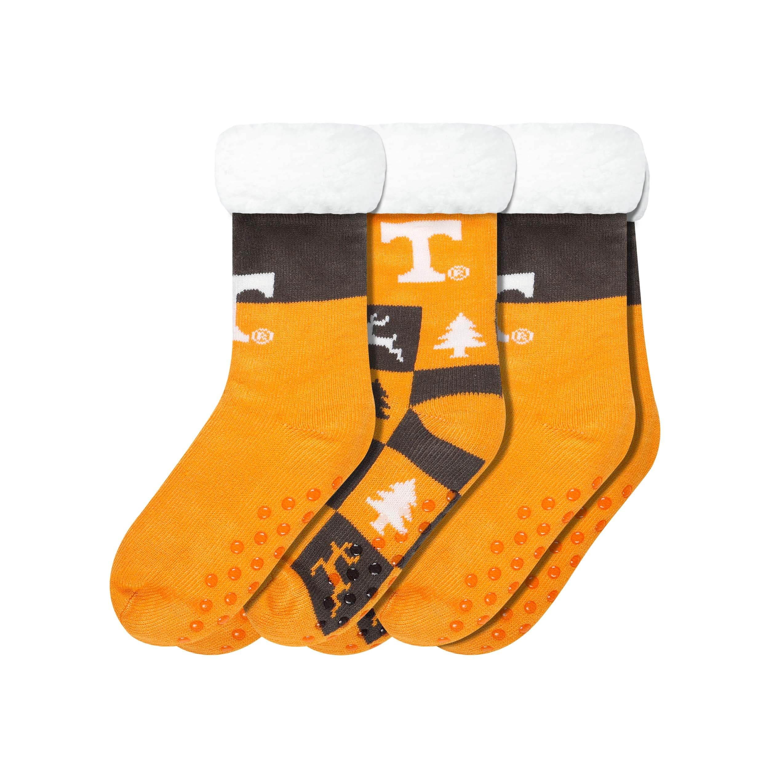 FOCO Tennessee Volunteers NCAA Womens Fan Footy 3 Pack Slipper Socks