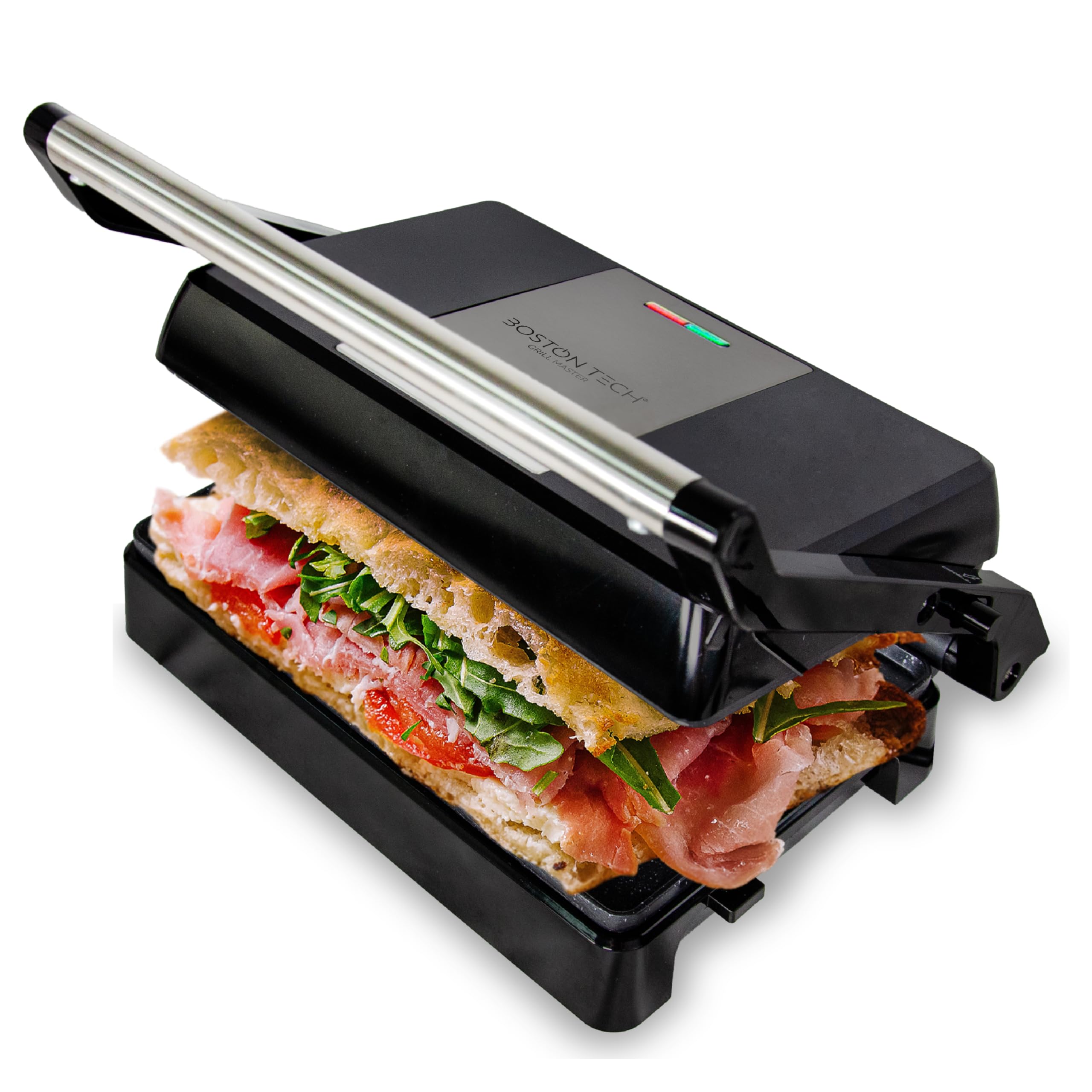 Grill Master 3 in 1 Griglia Elettrica Antiaderente con Piastre Ceramiche 23x14,5 cm 1000W
