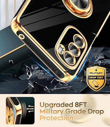 Miniatura 7 de LeYi Funda para Moto G Stylus 5G 2022 con protector de pantalla de vidrio templado paquete de 2 Soporte de anillo giratorio de 360, soporte