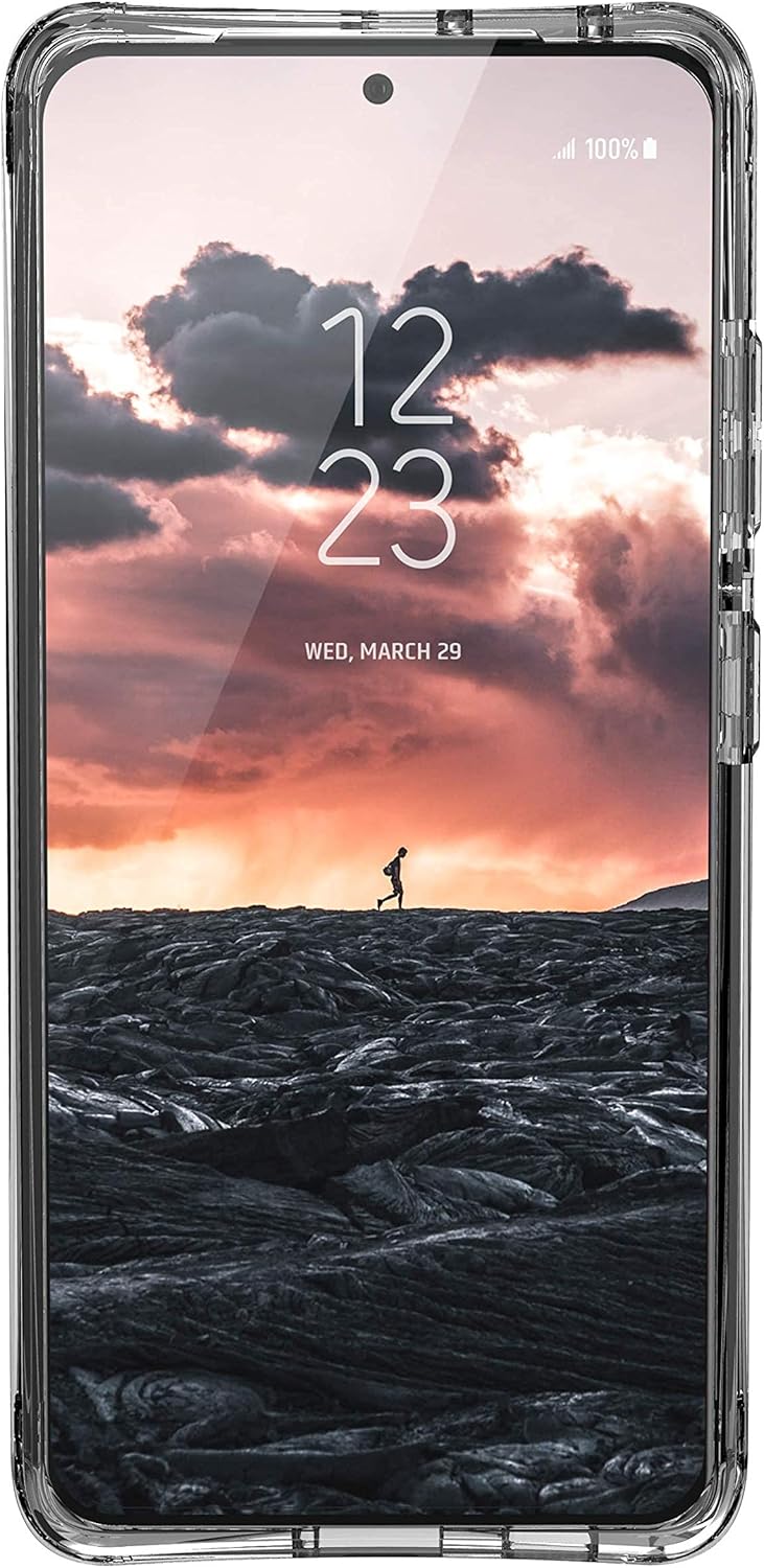 URBAN ARMOR GEAR UAG Designed for Samsung Galaxy S21 Ultra Case Clear Ice Rugged Lightweight Slim Shockproof Transparent Plyo Protective Cover, [6.8 inch Screen]