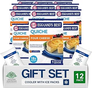 Salutem Vita – Four Cheese Quiche, Gourmet Savory Pastry Gift Set – Pack of 12
