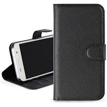 OKULI Executive Leather Wallet Cover Slim Protective Case For Samsung Galaxy S4 19500 19505 19506 in Black