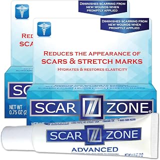 Advanced Scar Cream - Intensive Scar Removal Ointment for Old & New Scars, Fades Stretch Marks, Burns, & Surgical Marks (Pack of 2)