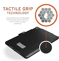 Vista 4 de URBAN ARMOR GEAR UAG Diseñado para Funda de iPad 10.2 Negro 9ª Generación 2021 y 8ª Gen 2020 con Correa de Mano Delgada Slim Militar Probado contra