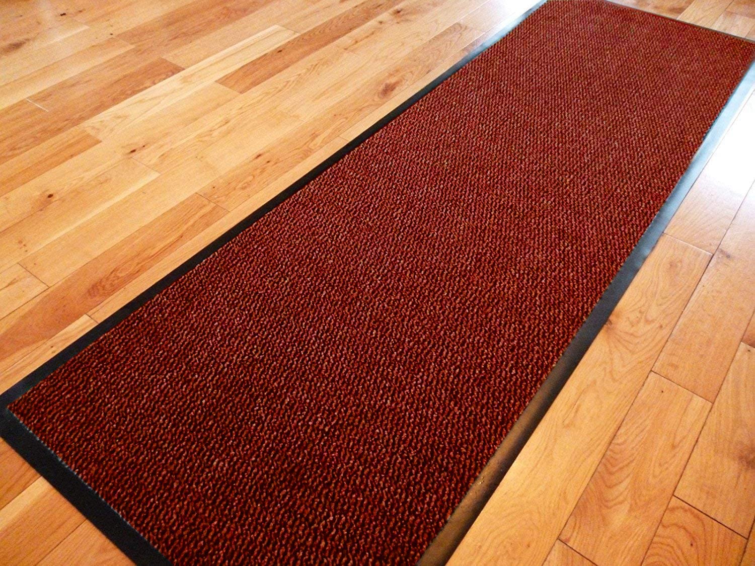 TrendMakers Dirt Stopper Carpet Runner Door Mats | 40cm x 60cm Rust/Black| With PVC Rubber Back For Home Office Kitchen Mats | POLYPROPYLENE PILE — image 1