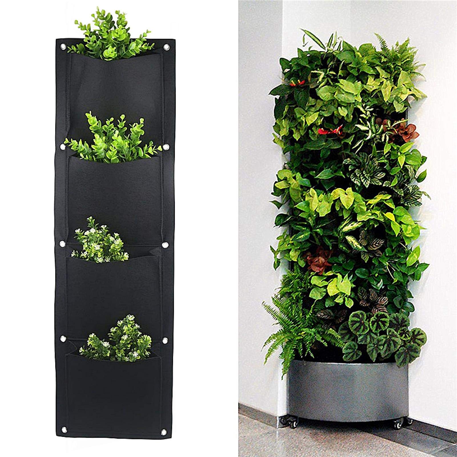 G-MORE 2 Pack Hangende Planter Tassen 6 Zakken Waterdichte G-MORE 2 Pack Hangende Planter Tassen 6 Zakken Waterdichte