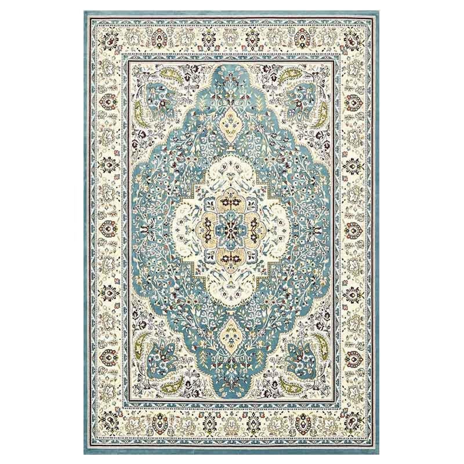 Tapis oriental floral vintage isolant contre le sol froid de la chambre