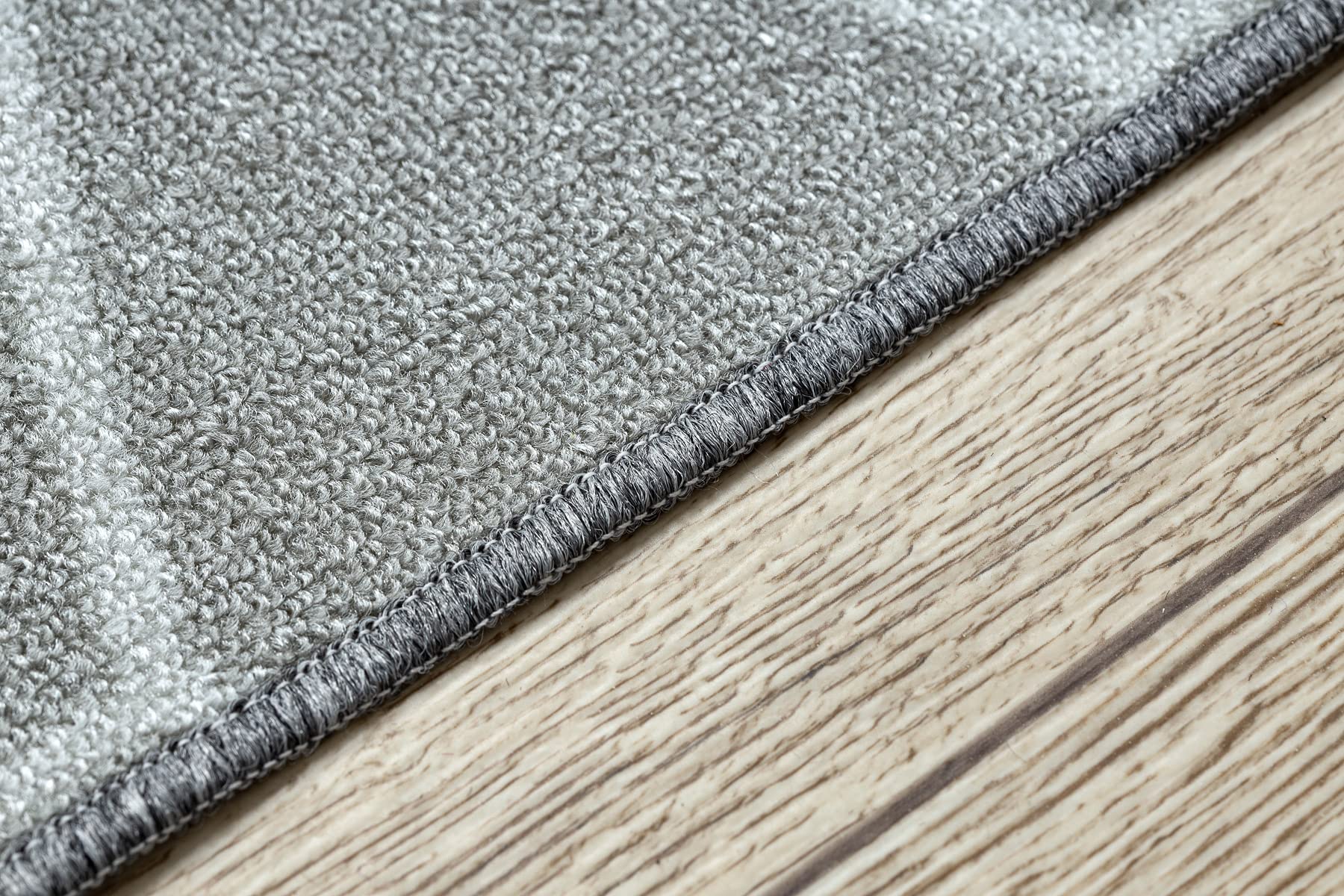 rugsx Tapis de Couloir Cube - Antidérapant, Moderne et Durable, idéal pour la Cuisine, Le Hall et Le Couloir, Gris 110x350 cm