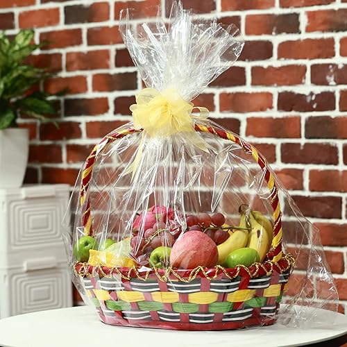 Miniatura 3 de Paquete de 50 bolsas grandes de celofán transparente de 24 x 30 pulgadas, bolsas de regalo de plástico resistente para regalos, artes, manualidades,