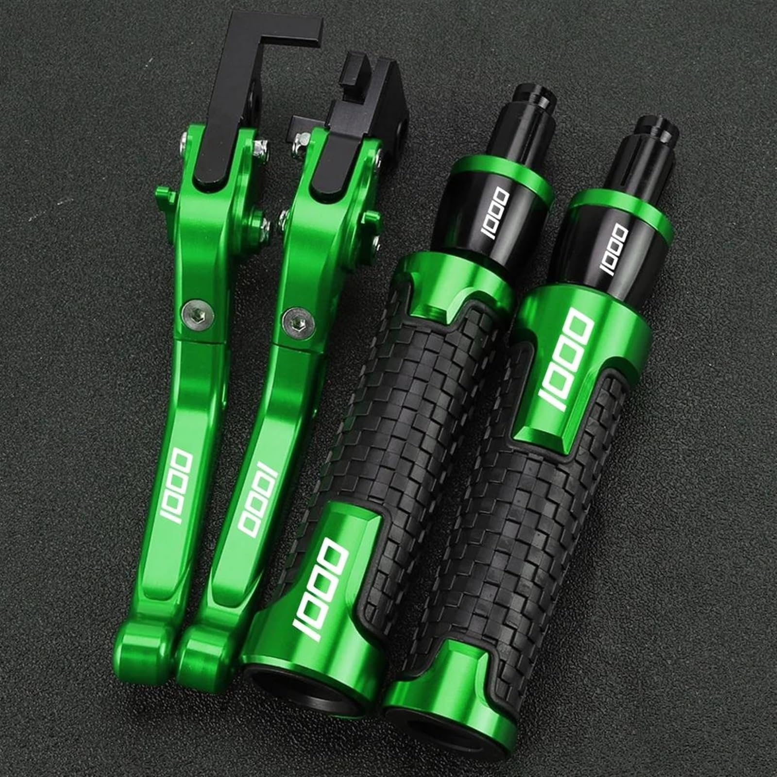 VTAIEX Motorbike Accessories Motorcycle Extendable Brake Clutch Levers for Kawasaki for VERSYS1000 for VERSYS 1000 2018 2017 2016 2015 Hand Grips Handlebar Ends