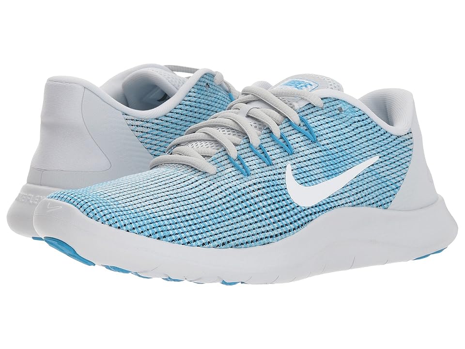 

Nike Flex RN 2018 (Pure Platinum/White/Equator Blue) Women's Running Shoes