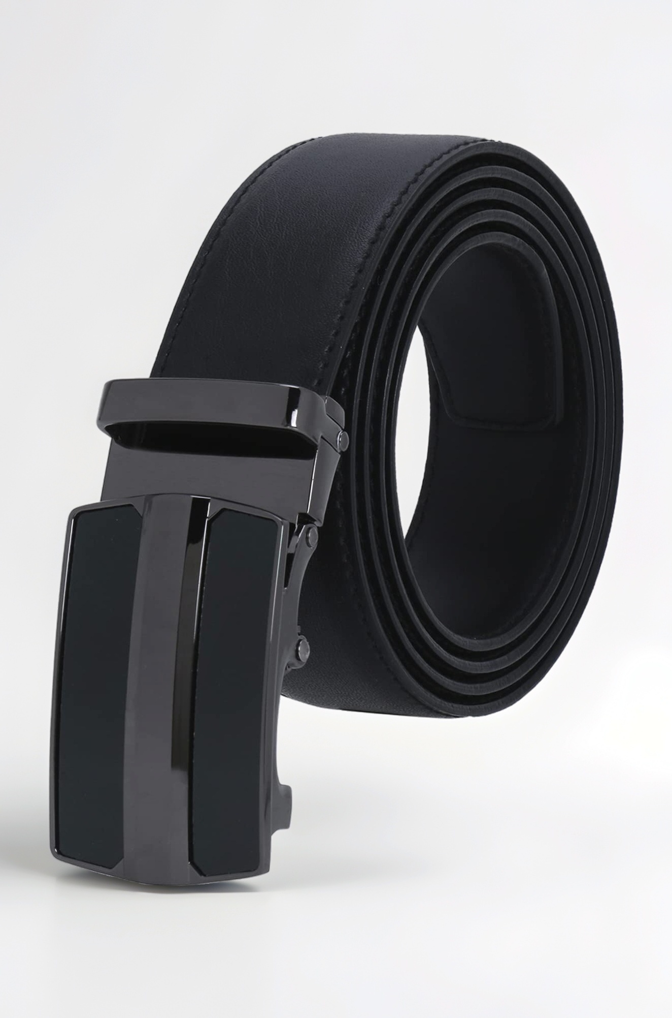 Men's Auto Lock PU Leather Belt