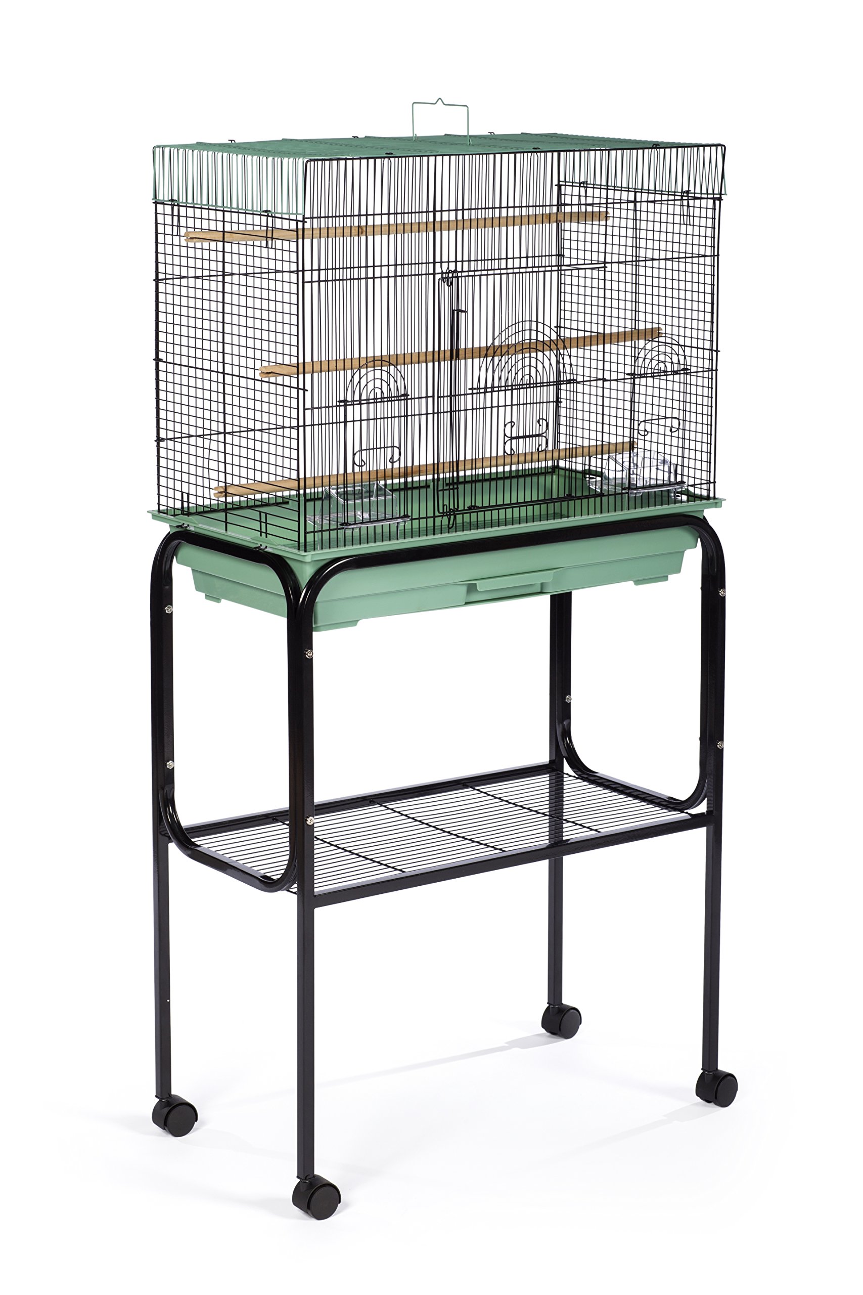 Prevue Pet Products 446 - Soporte para Jaula de pájaros para jaulas de Vuelo de Base de 26 x 14 Pulgadas, Color Negro