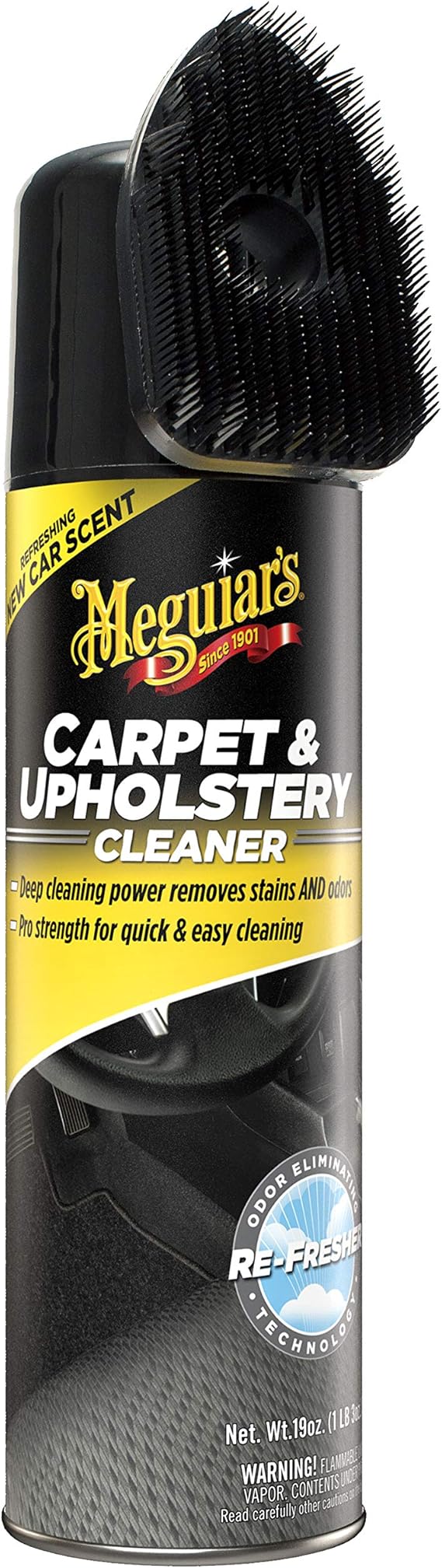 Meguiar's Meguiar’s Carpet & Upholstery Cleaner with a Removable Carpet Scrubber Top, 540 ml