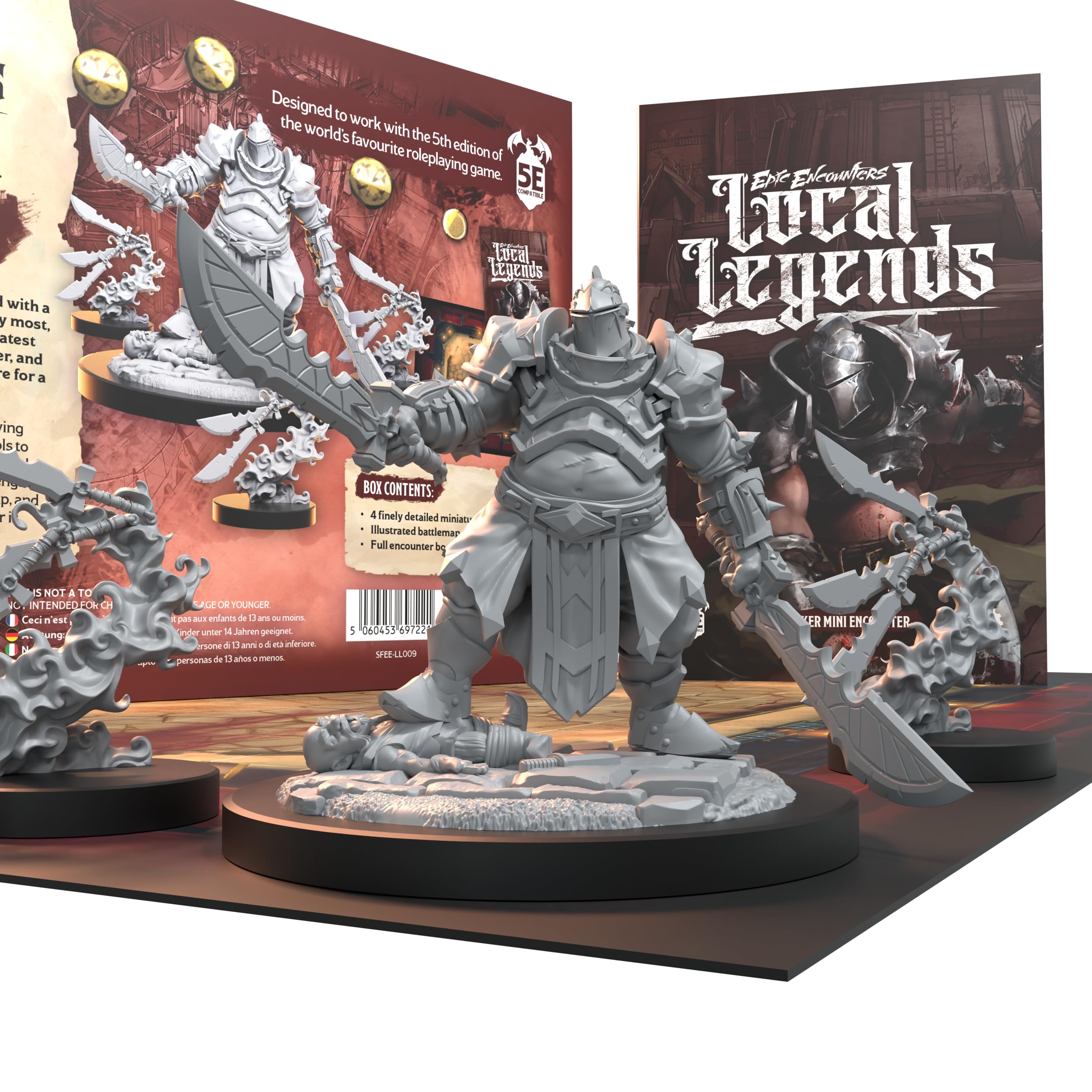 Epic Encounters - Local Legends (Berserker), Dark Grey, With Silver and Red Details - Image 3