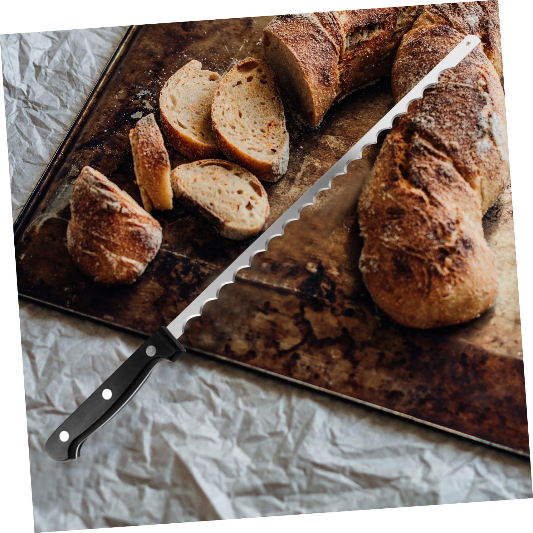 Angoily 20piezas Cuchillas para Cortar Pan Herramientas De Rebanado No Pegajosas De Serras para Máquina De Tostadas Accesorios De Panadería para Hogar y Restaurantes