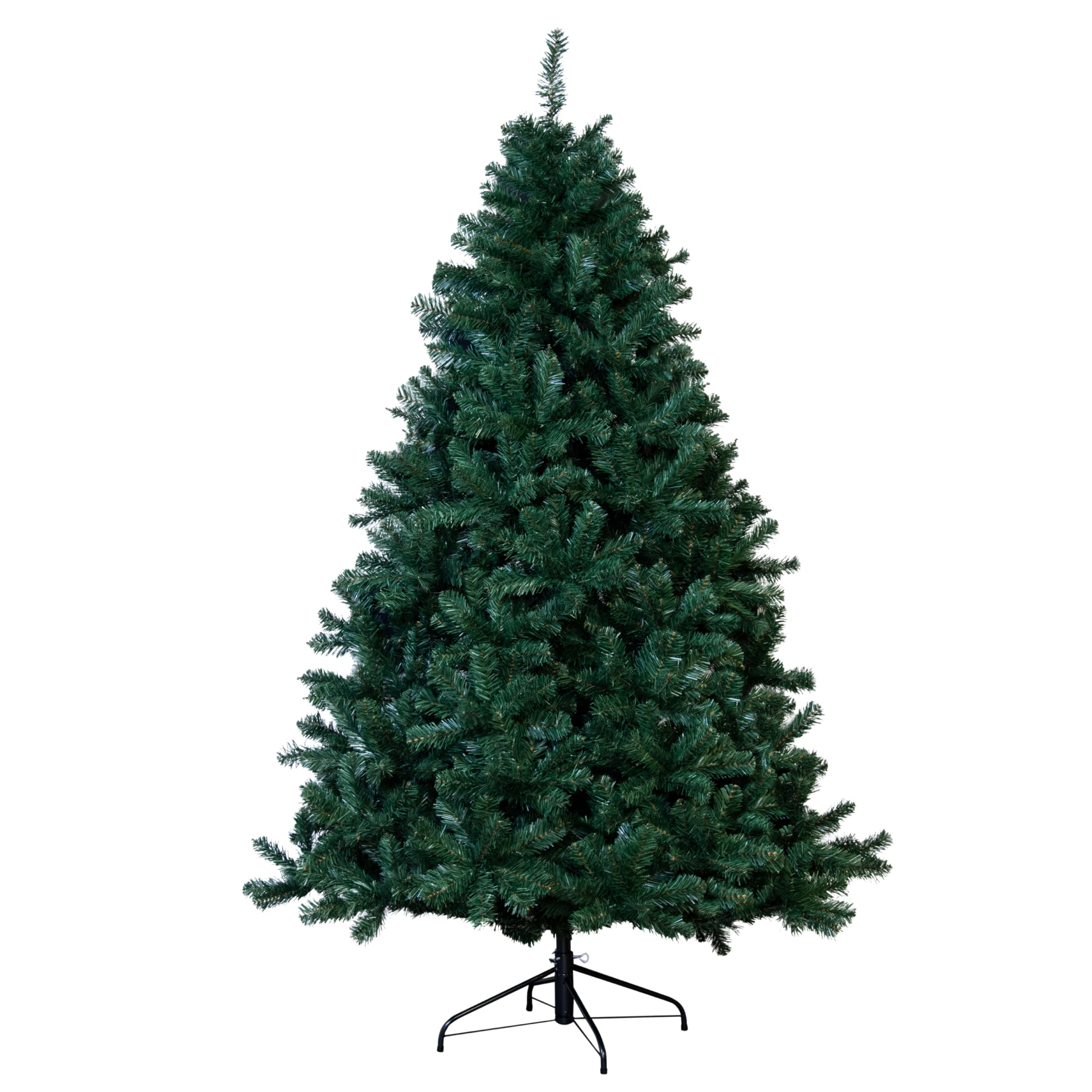 Christmas Tree World | 8ft Artificial Unlit Arbor Vitae | Natural and Realistic Look with Bushy and Luxury Quality PVC Tips | Easy to Assemble and Take Down | 133cm Diameter