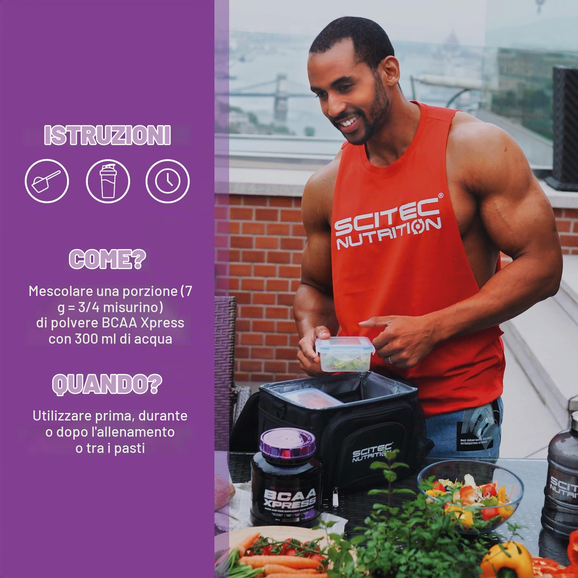 Scitec Nutrition BCAA-Xpress - Polvere con aminoacidi ramificati 2:1:1 | Da bere prima, durante e dopo l'allenamento - Si scioglie facilmente - Senza zuccheri e lattosio - 700 g, Mango