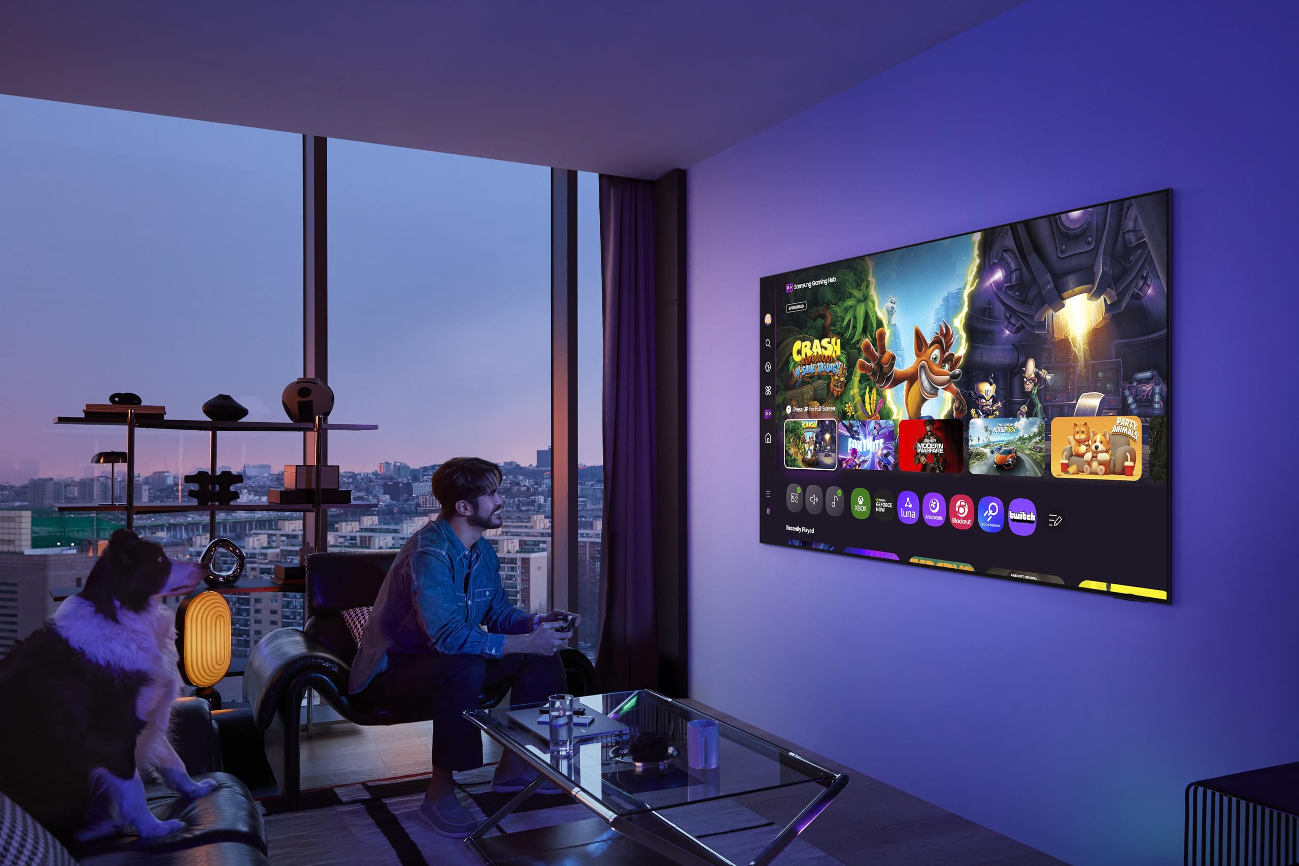 Samsung OLED S95F 77 Zoll (195 cm) 4K Fernseher, Antireflexion, NQ4 AI Gen3 Prozessor, OLED HDR Pro, Gaming Hub, Motion Xcelerator 165Hz, Upscaling, Dolby Atmos, Smart TV, 2025