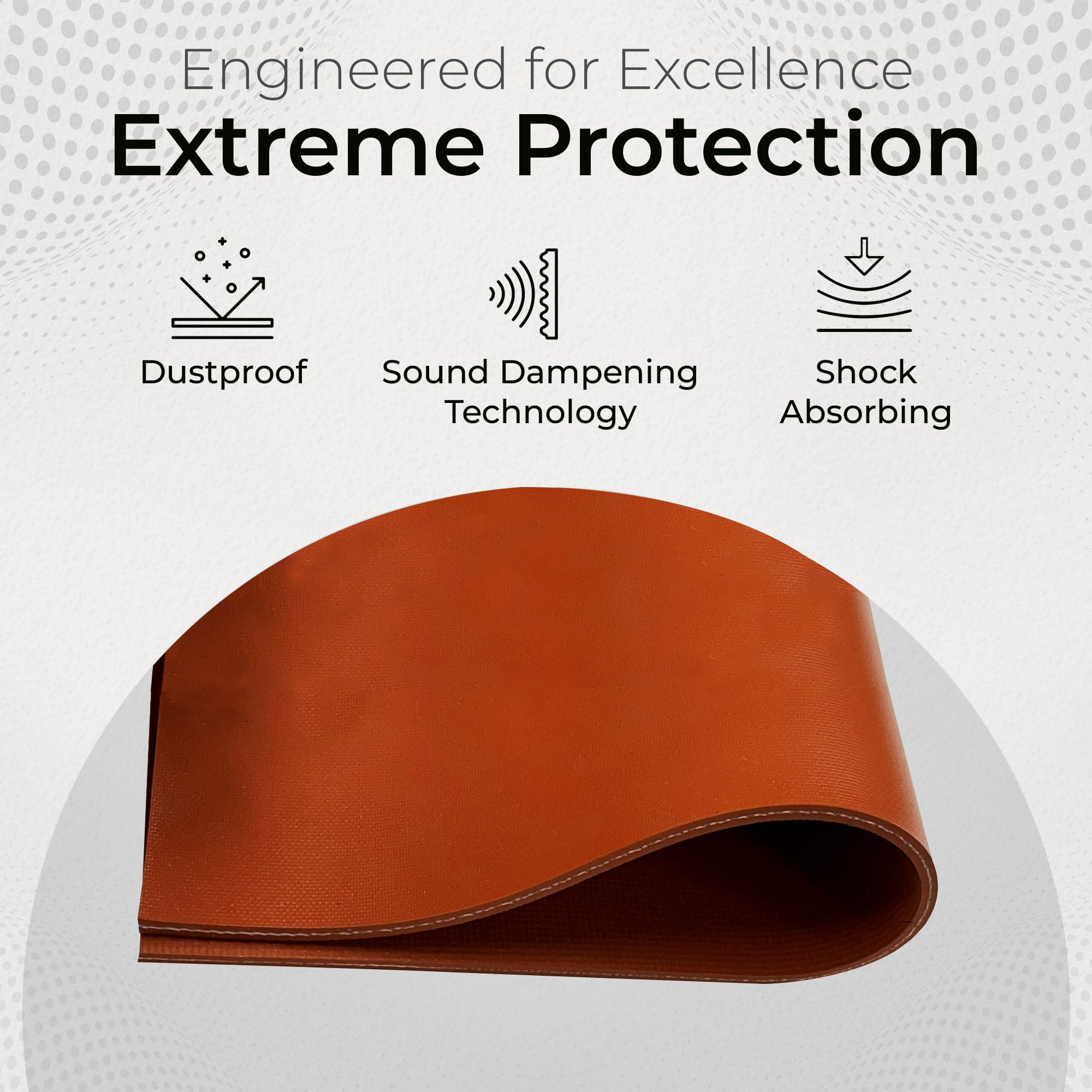 Exactly Rubber Hoja de silicona reforzada con fibra, rojo de 1/8 x 9 x 12 pulgadas, 70 A, fabricada en los Estados Unidos, material de junta resistente a altas temperaturas, almohadillas de sellado