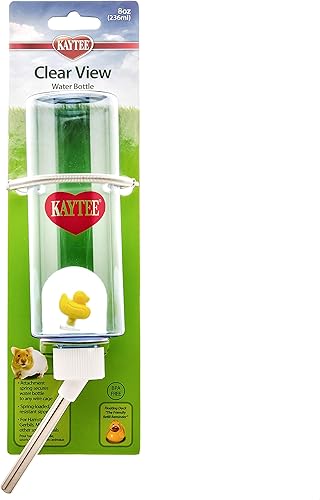 Miniatura 8 de Kaytee Clear View Botella de agua para conejillos de indias, ratas y chinchillas, 16 onzas (paquete de 2)