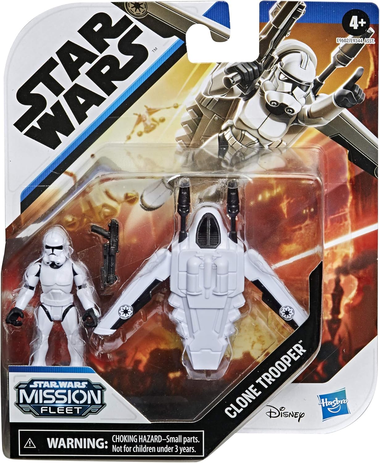 STAR WARS Mission Fleet Gear Class Clone Trooper Arena Rescue 2.5-Inch-Scale Figure and Vehicle, Toys for Kids Ages 4 and Up