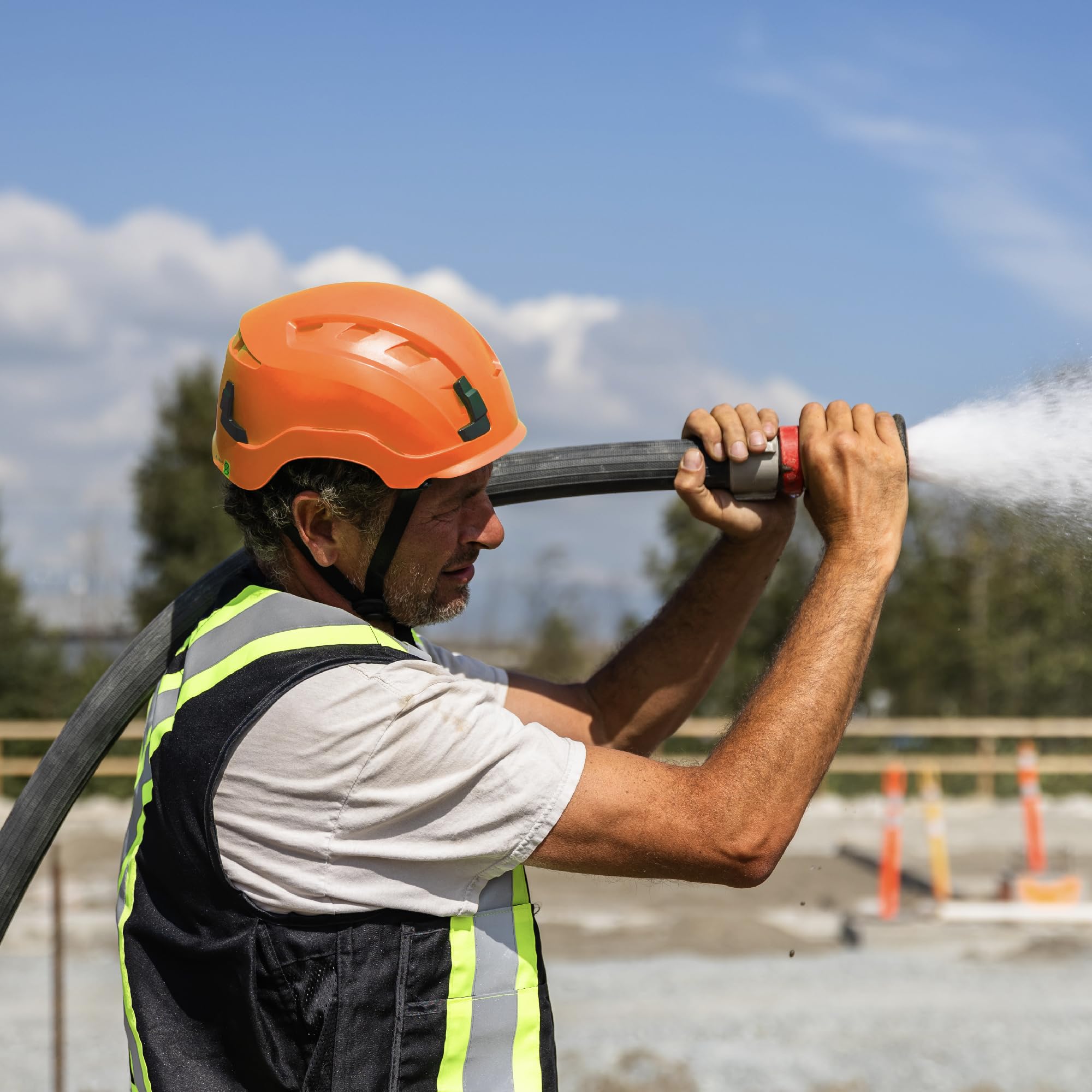 GE Orange GH401 Casco di sicurezza non ventilato