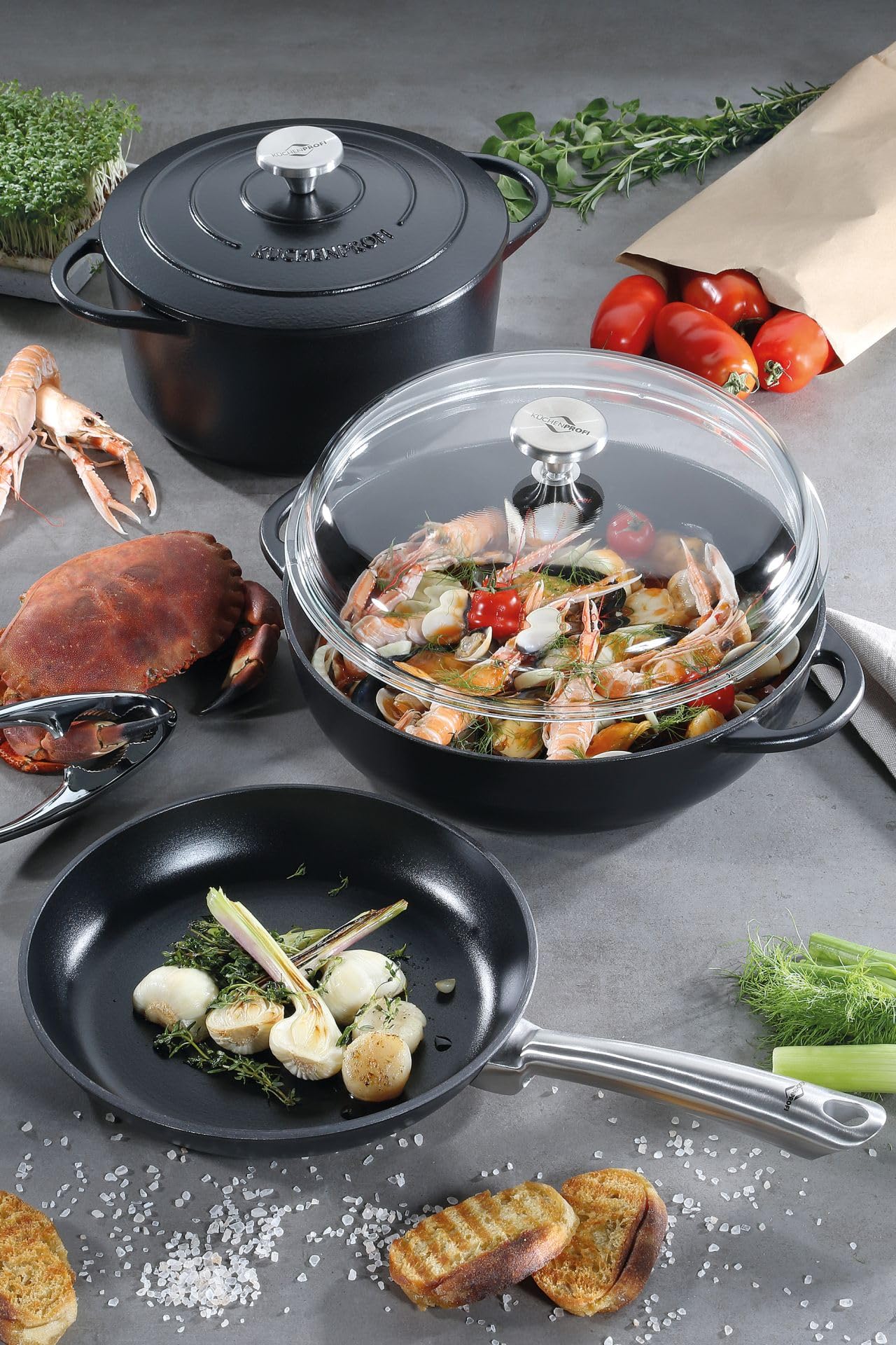Küchenprofi 04 0200 10 40 Casserole ovale Fonte Noir 40 cm